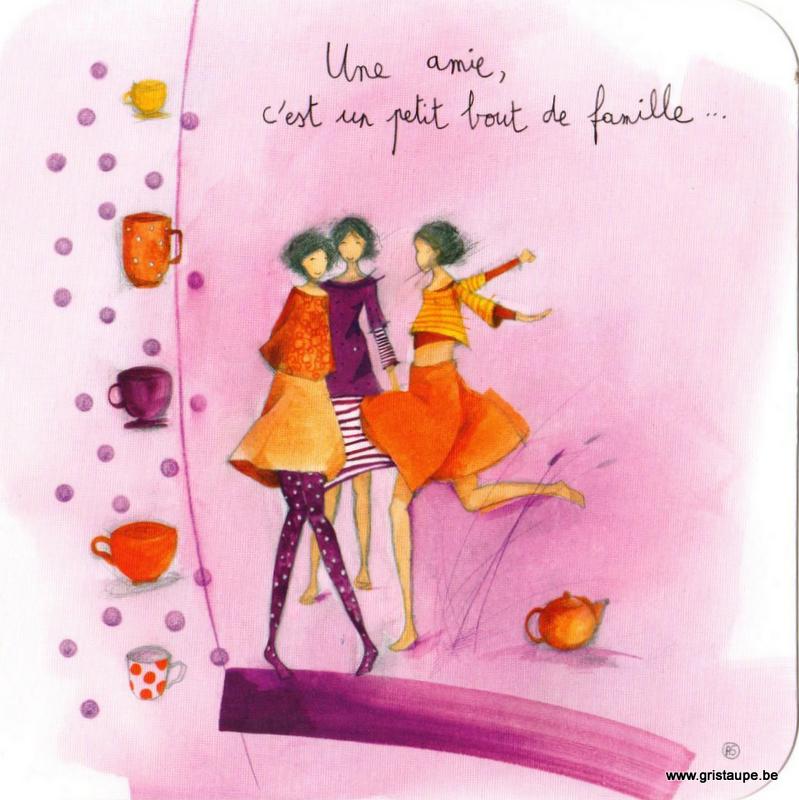 Une Amie C Est Un Petit Bout De Famille Gris Taupe
