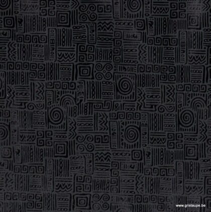 papier fabriqué à la main azteca noir brillant
