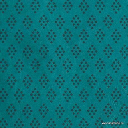 papier main lamali lokta louise turquoise