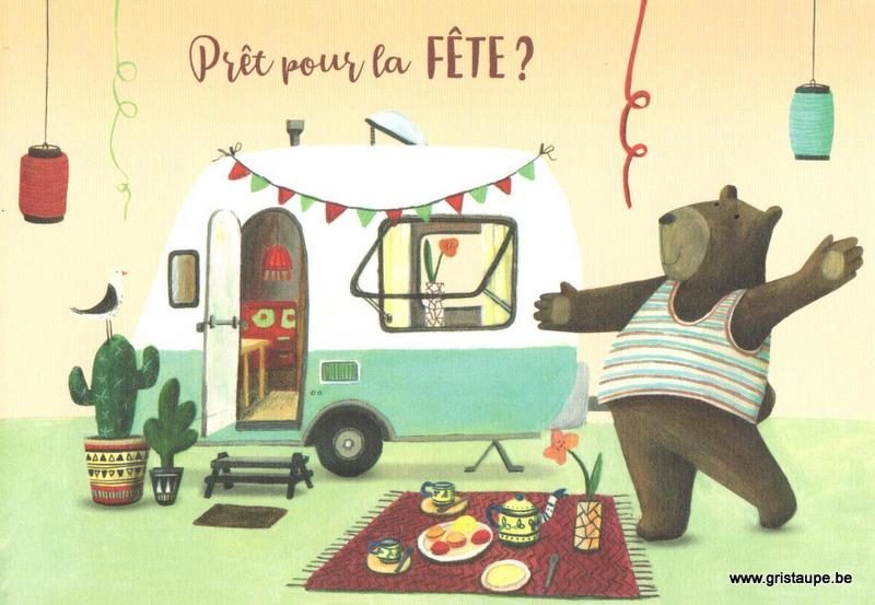 carte postale éditée par les éditions enfant terrible prêt pour la fête?