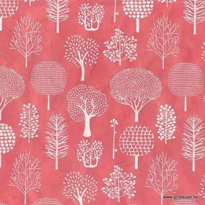 papier main lamali foret corail