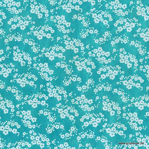 papier main lamali spring fleuri bleu