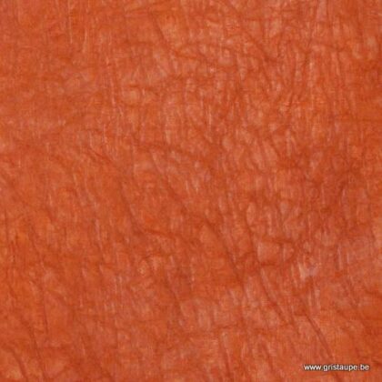 papier lokta tramé translucide fabriqué par lamali au népal couleur orange